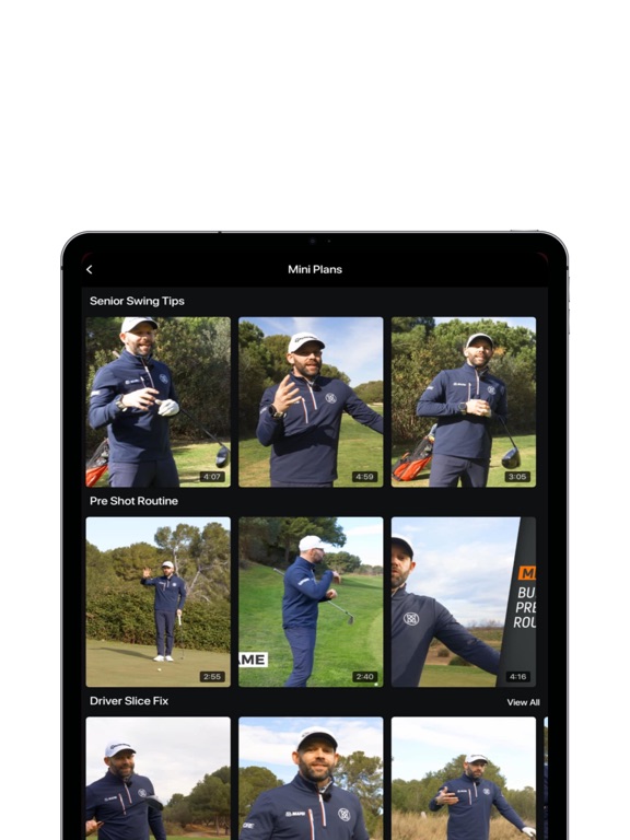 Chris Ryan Golf Academy iPad screenshot