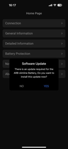 ARB Battery Connect screenshot