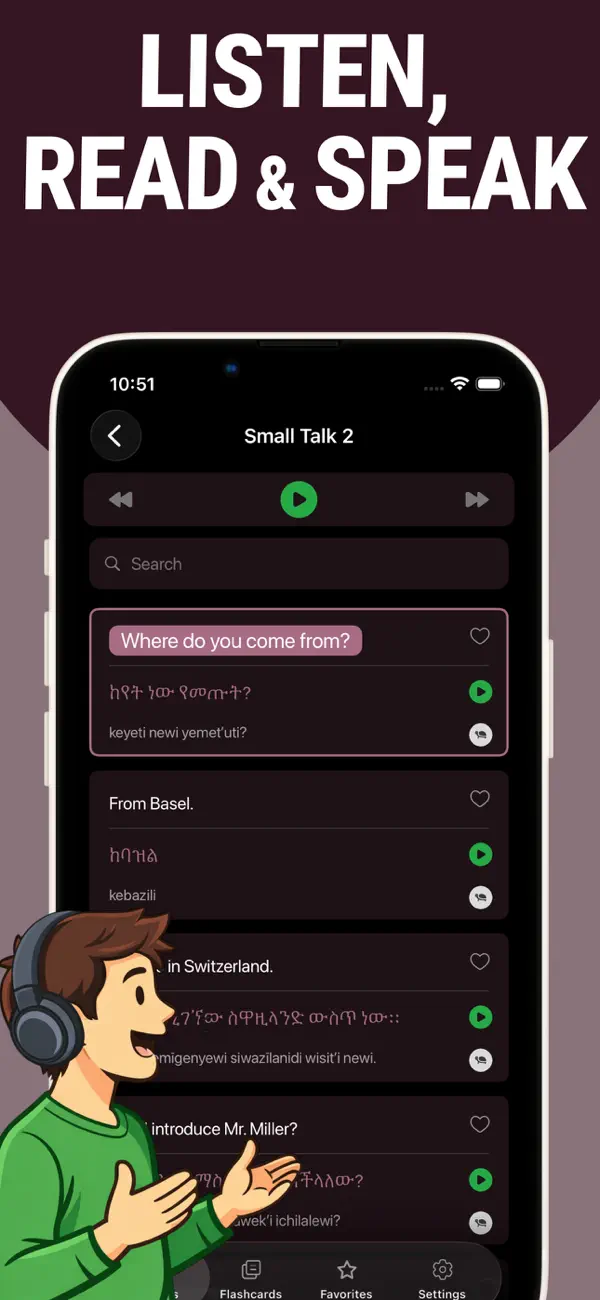 Screenshot #3 pour Learn Amharic - Lentil