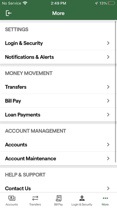 PortageBankMobile Screenshot