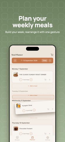 Cookfolio: Recipes & Planner iPhone screenshot