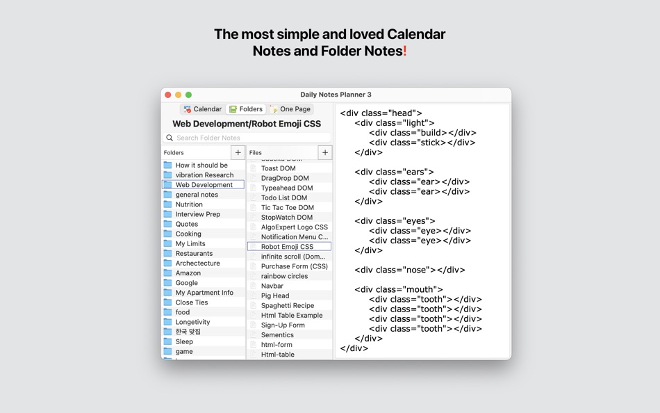 #2. Daily Notes Planner 3+ (macOS) By: Truth Honest Messaging, Inc.