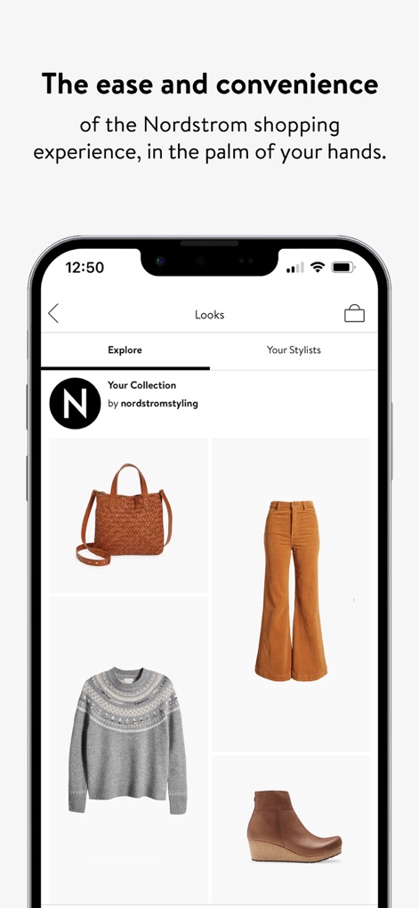 Nordstrom - Users can explore expertly curated outfits in "Your Collection by nordstromstyling" and discover a variety of coordinated fashion items.