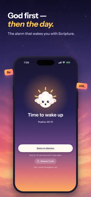 Bible Verse Alarm: God First screenshot 1