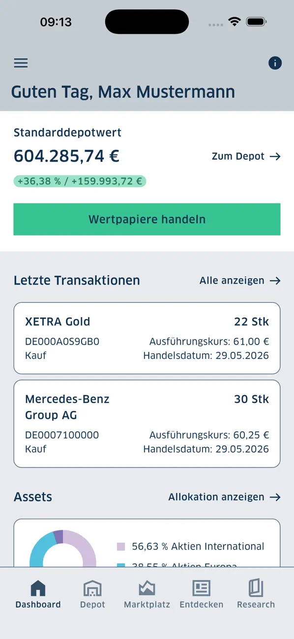 Screenshot #1 pour BW AssetGo – Investment-App