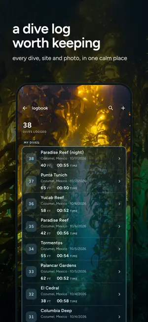 SCUBAzen: dive log & trip prep screenshot 1