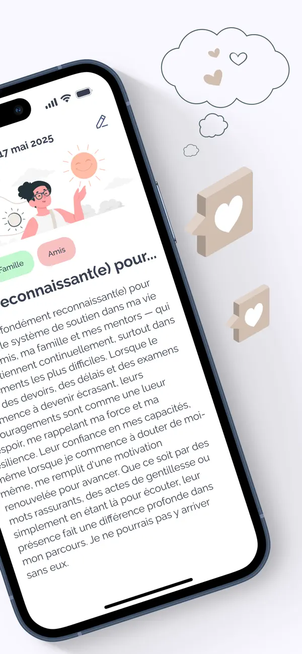 Screenshot #2 pour GratefulMe: Journal Intime
