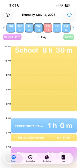 EventBlock screenshot 2
