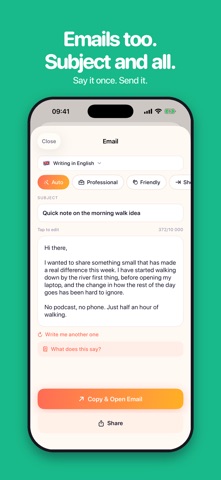 Voice to Caption: AI Writer screenshot