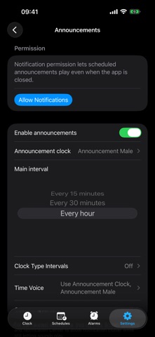 VAL: Voice, alarm & chimes screenshot