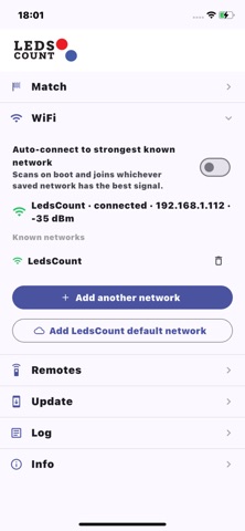 LedsCount Scoreboard screenshot