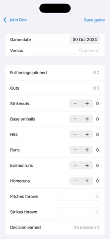 Baseballplayer Stats Screenshot 5 of 6