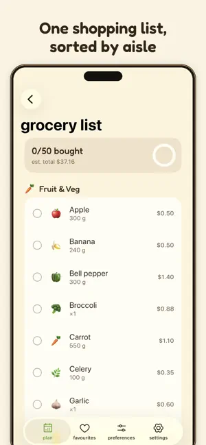 Bawbee: Meal Planner screenshot 3