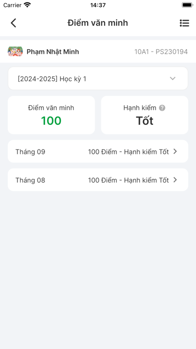 BMS - Phụ huynh Screenshot