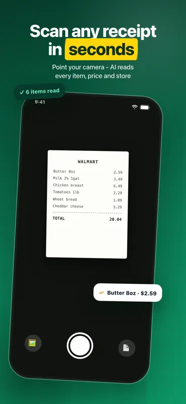 Grocery Tracker: Receipt Scan screenshot 2 of 8