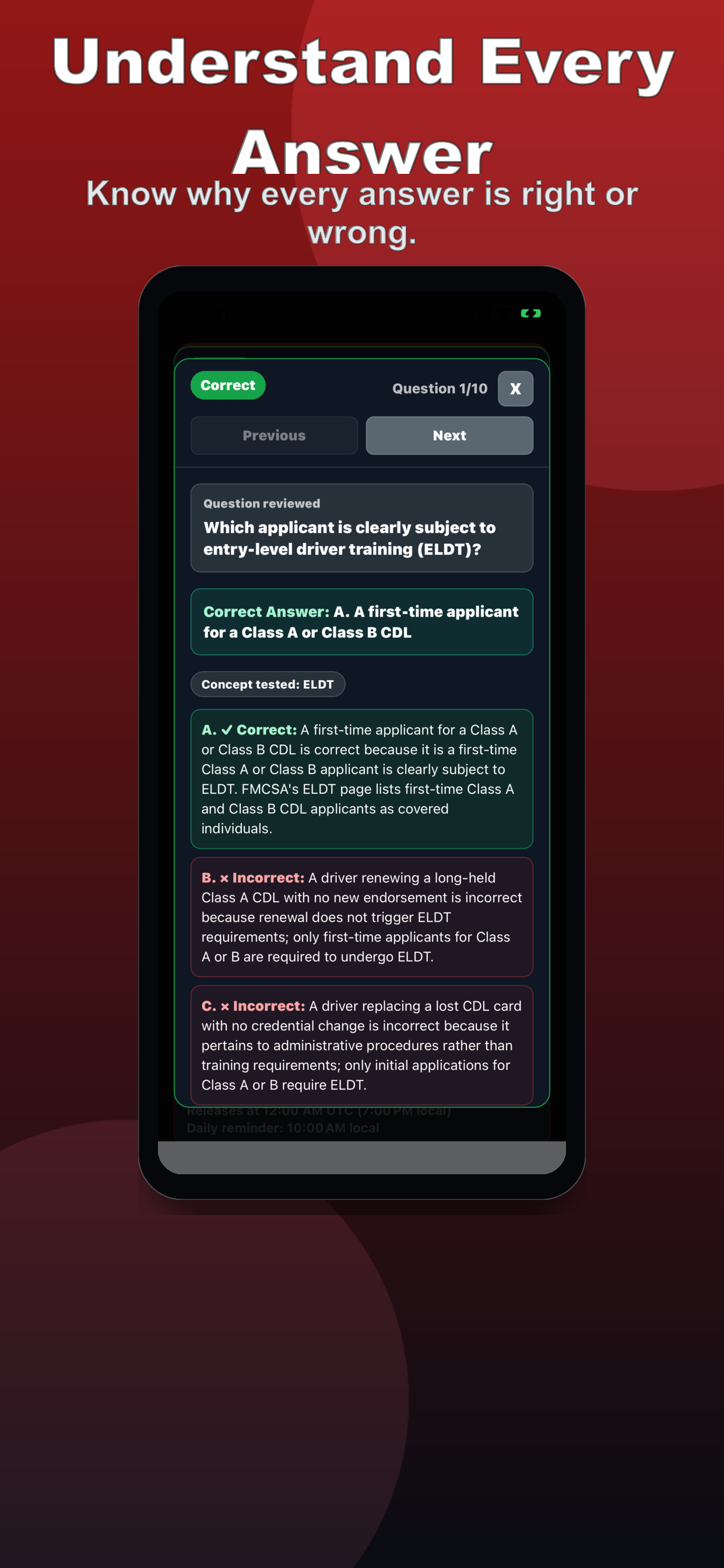 CDL Permit Prep Questions screenshot 3