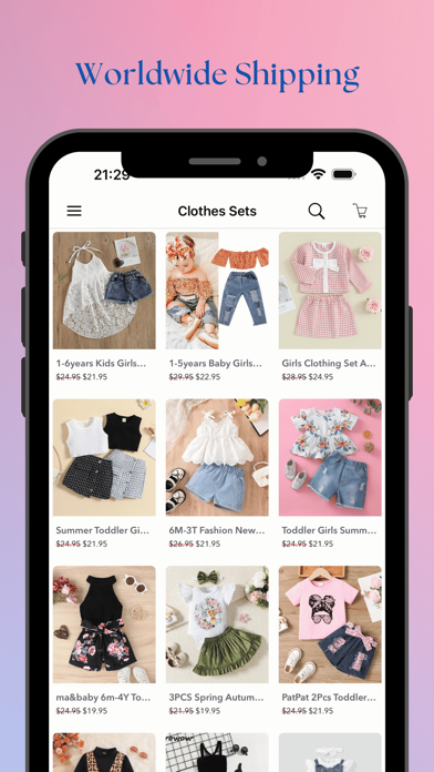 Clothing Kids Shopping Online Screenshot