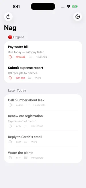 Nag: To Do List & Reminders screenshot 2