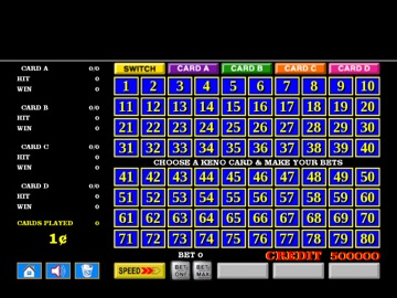 Four-Card Keno - Huge Bets iPad screenshot