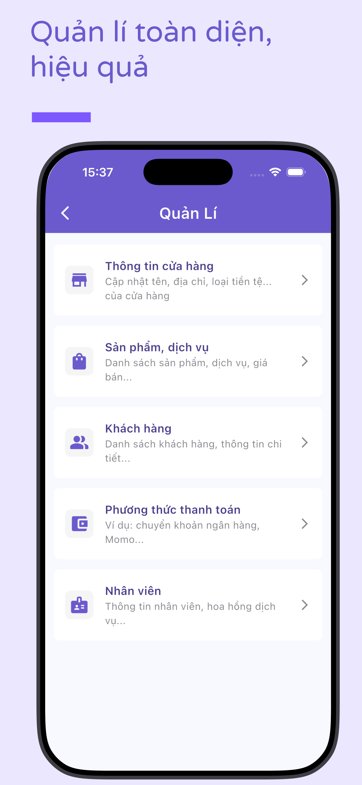 Quản Lý Tiệm Tóc, Nail, Spa screenshot 5