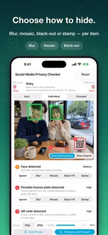 社交隐私检查器 screenshot