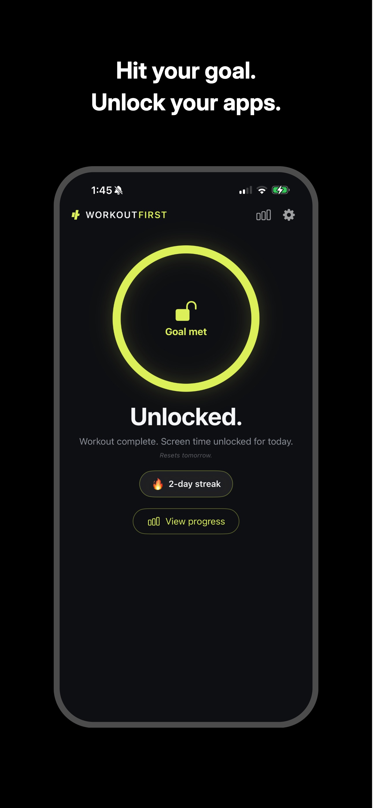 Screenshot 5 of WorkoutFirst App Blocker