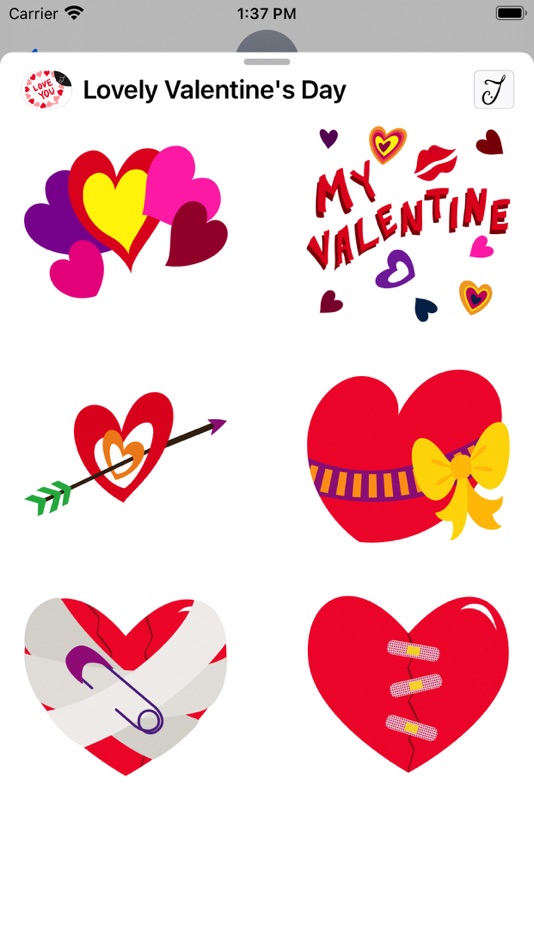 #5. Lovely Valentine's Day (iOS) 由: Yenty Jap