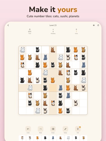 Sudoku Offline: No Ads Puzzle iPad screenshot