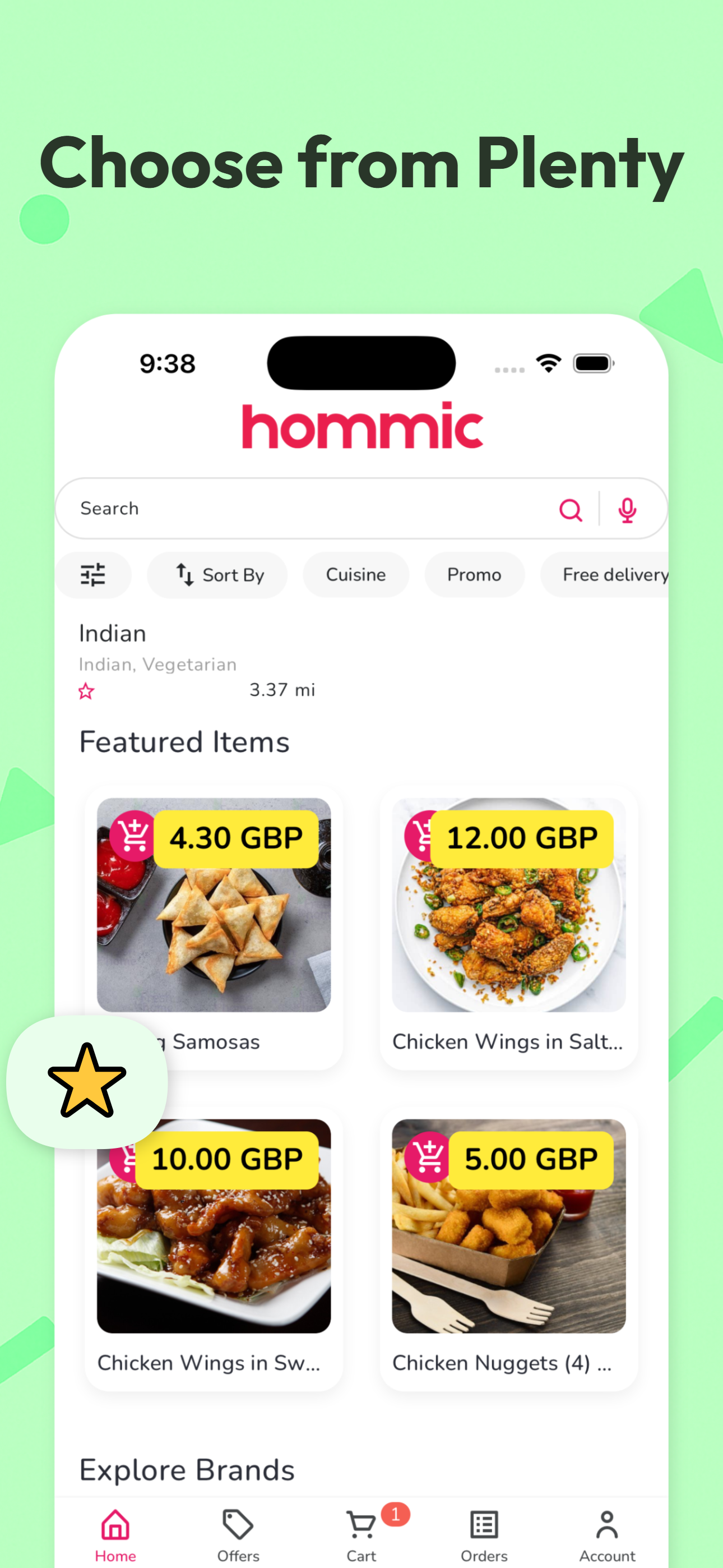 Hommic - Order Food Online screenshot 3