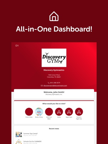 Discovery Gym iPad screenshot