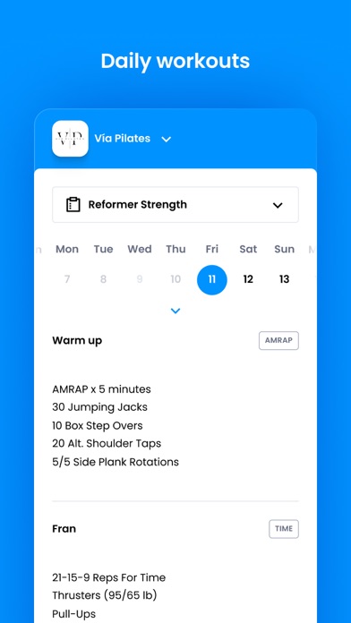 Vía Pilates Screenshot