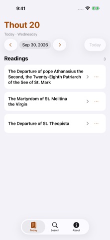 Coptic Synaxarium Screenshot 1 of 6