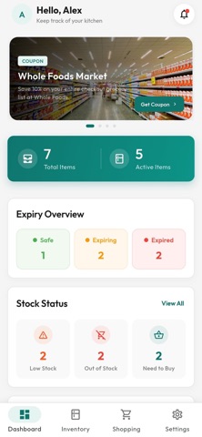 Kitchen Hub - Smart Pantry iPhone screenshot