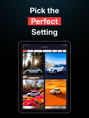 AI Car Photoshoots: AutoPic iPad screenshot