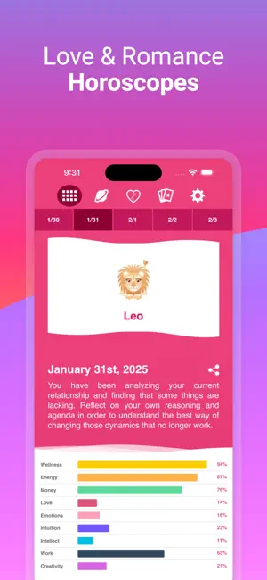 Love Horoscopes screenshot 1