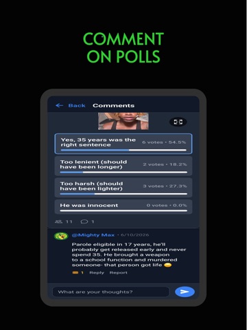 Polly-App iPad screenshot