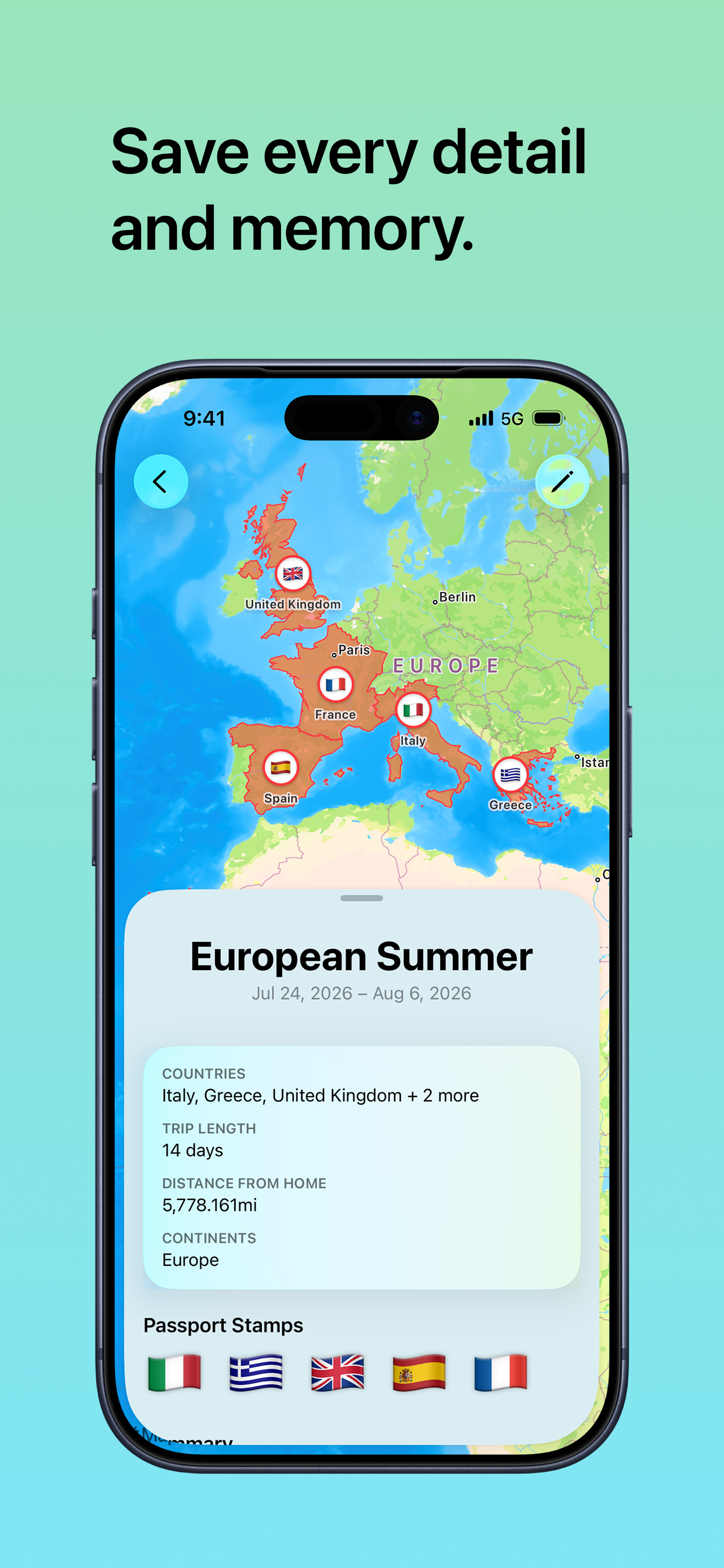 TripBook: Country Tracker screenshot 4
