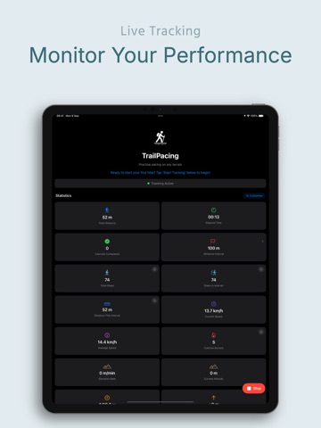 Trail Pacing iPad screenshot