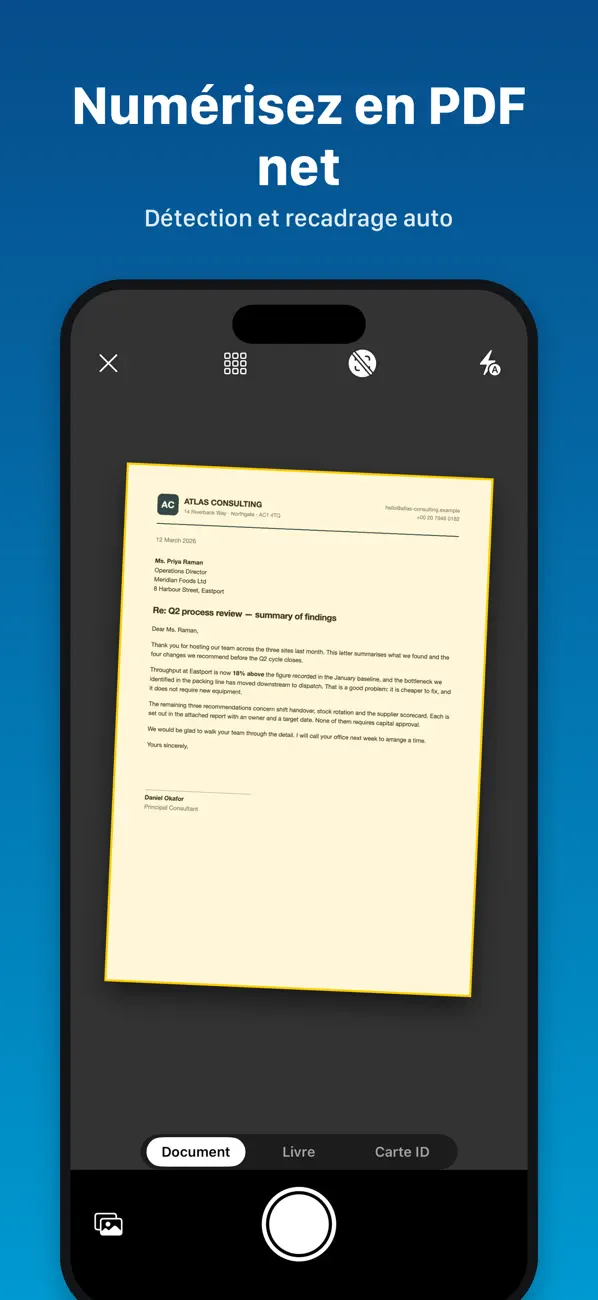 Screenshot #1 pour PDF Scanner: Photo et Document