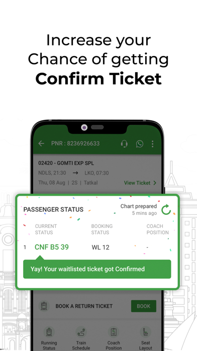 ConfirmTkt: Train Booking App Screenshot