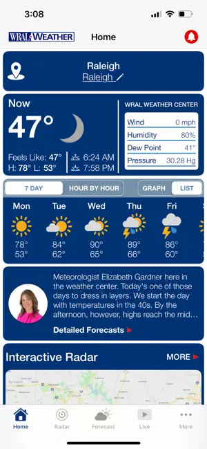 WRAL Weather screenshot 1