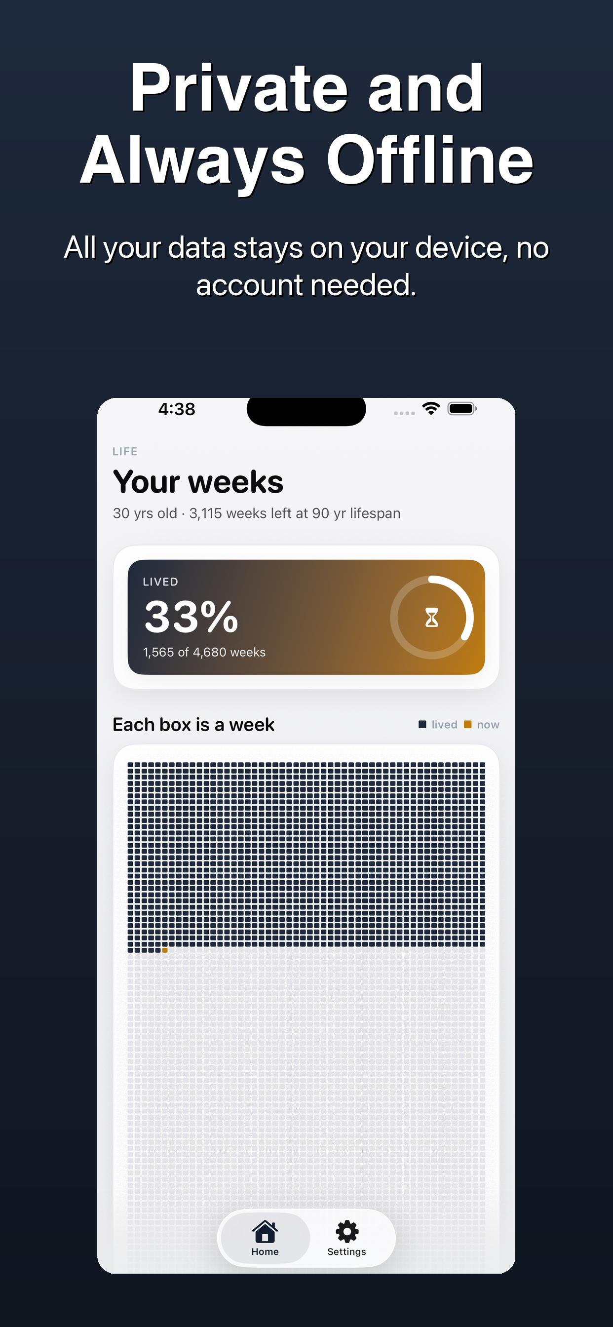 Life Weeks Grid - Memento Mori screenshot 4