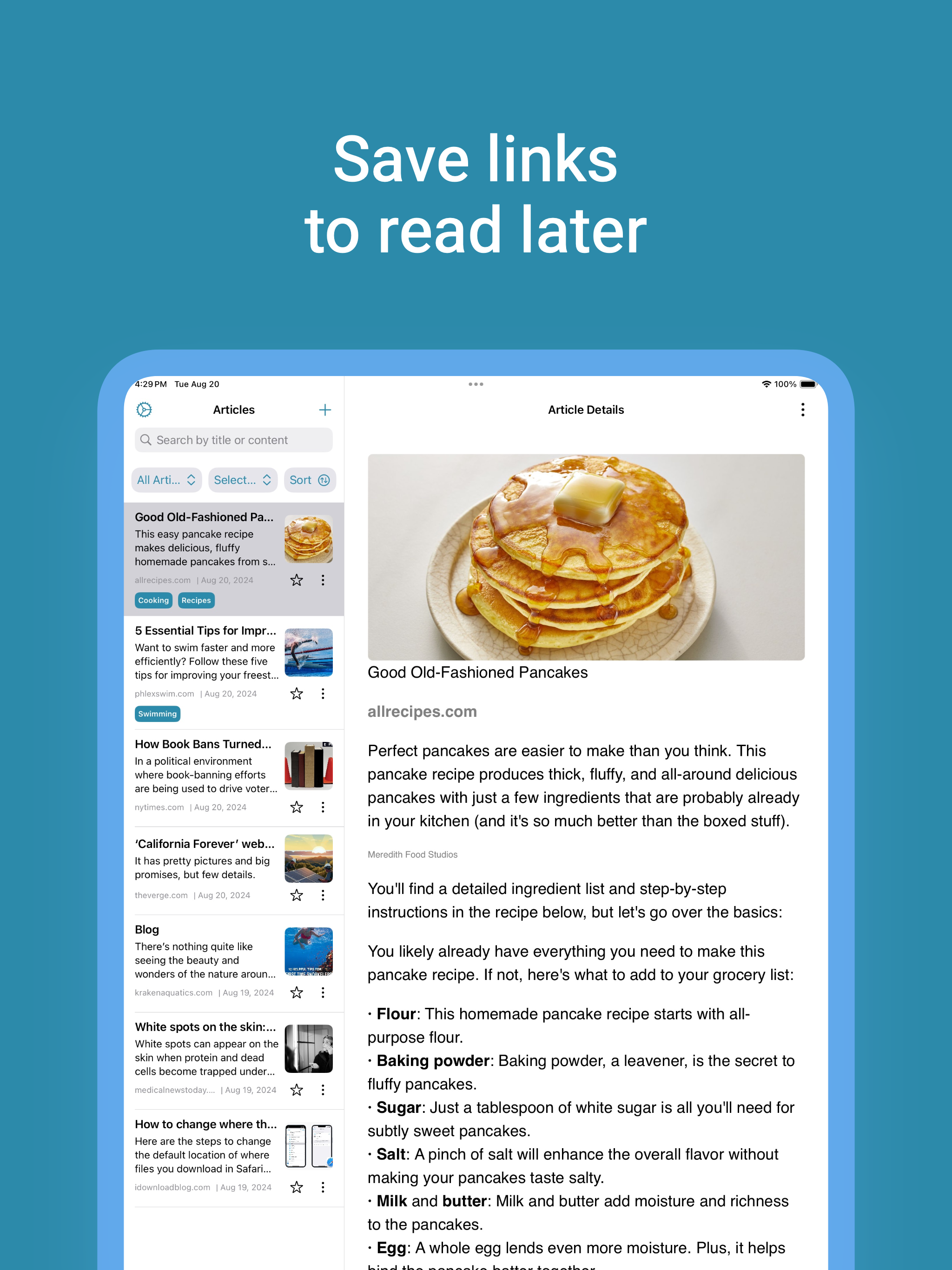 Read it later - Linkos