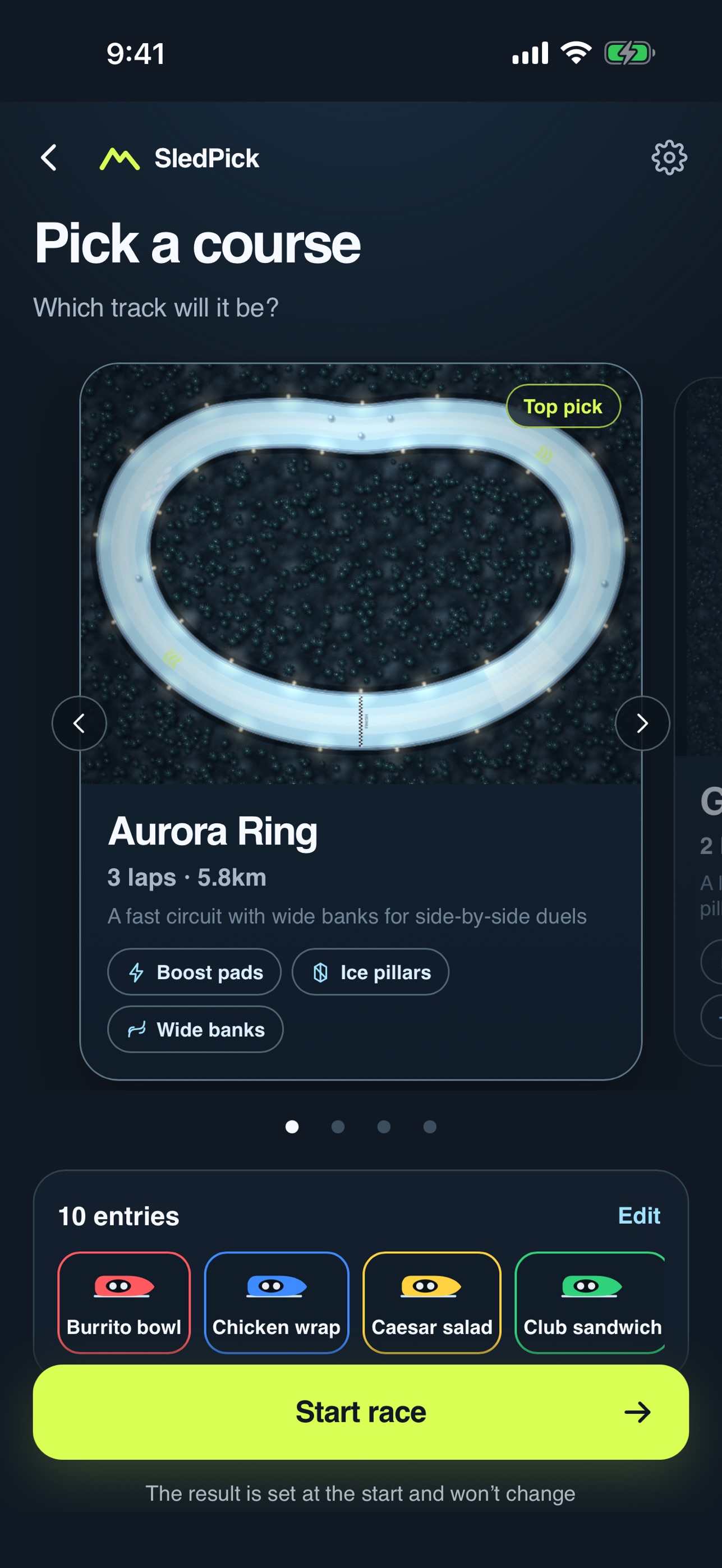 Screenshot 2 of SledPick - Snow Sled Racing
