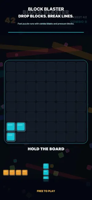 Block Blaster: Neon Rush screenshot 1
