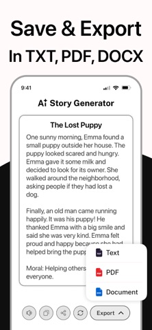 AI Writer: Story Essay Email iPhone screenshot