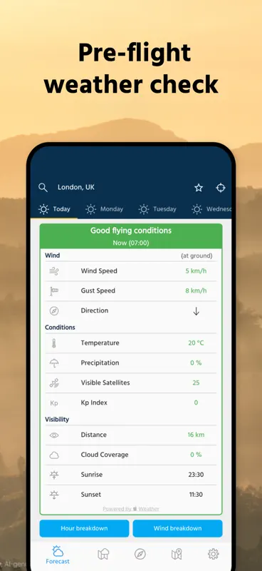 Dronecast: UAV & Drone Weather screenshot 2 of 8