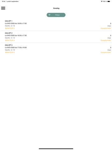 iKavalog-Moniteur iPad screenshot