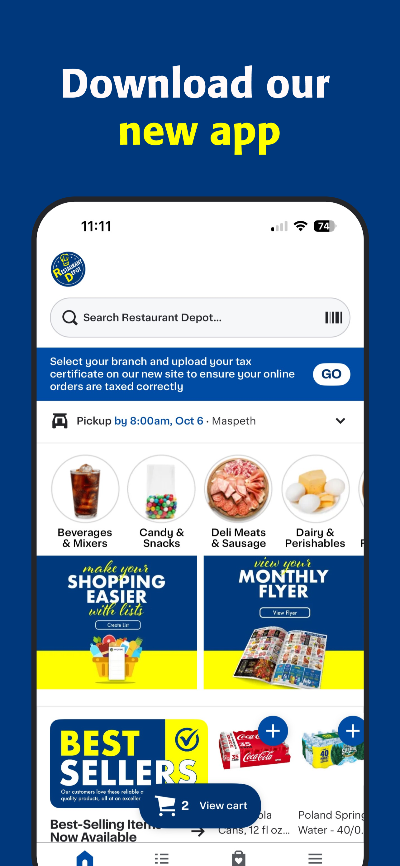 Restaurant Depot Mobile