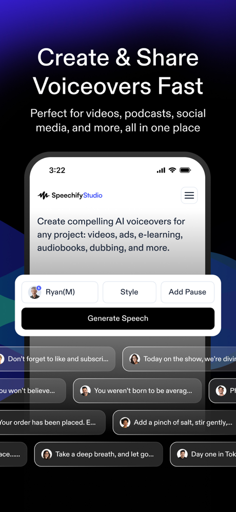 AI Voice Generator - Speechify screenshot 1